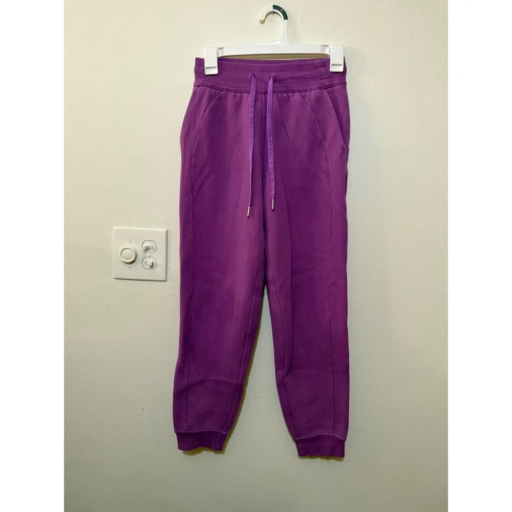 Lululemon High Rise Scuba Joggers Moonlit Magenta Size 2